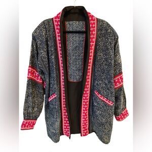 Unisex Vintage Hmong Tribal Jacket, Ethnic jacket Size 2 X 
Reversible jacket